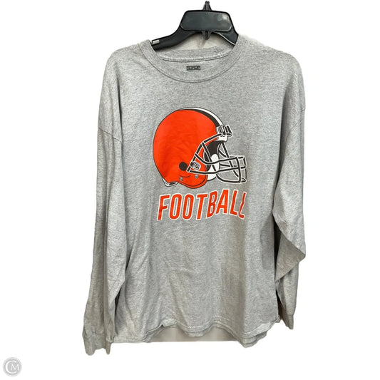 Top Long Sleeve Basic By Junk Food In Grey, Size: Xxl