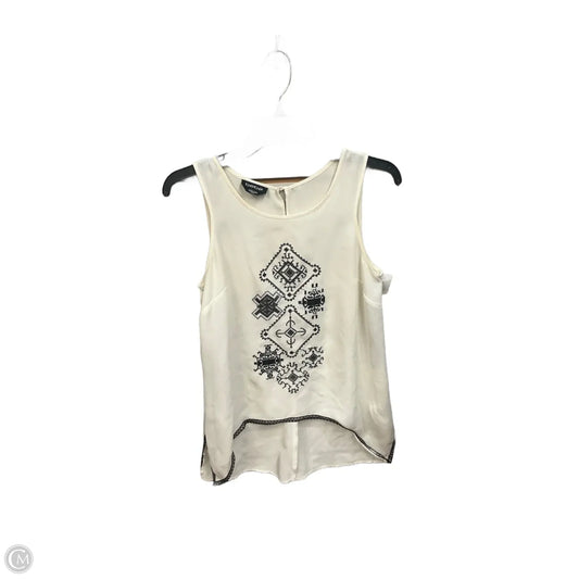 Top Sleeveless By Bebe In Cream, Size: Xs