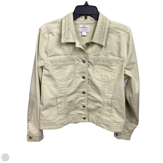 Jacket Denim By Christopher And Banks In Green Denim, Size: M