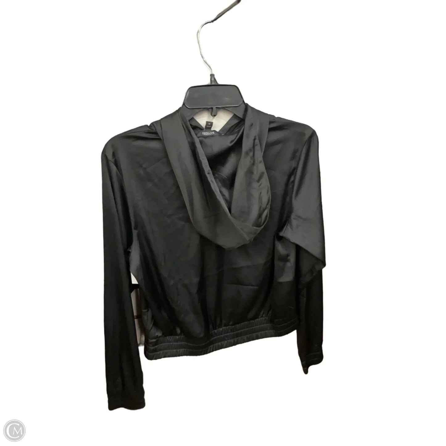 Athletic Top Long Sleeve Hoodie By Express In Black, Size: Xs