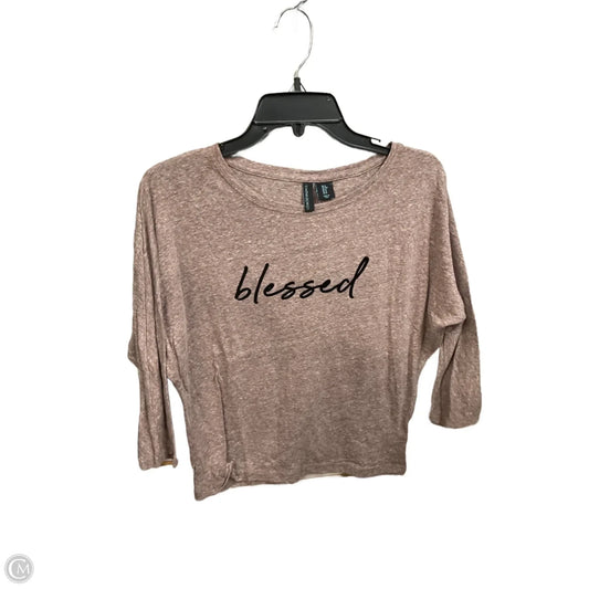 Top 3/4 Sleeve By Cynthia Rowley In Mauve, Size: S