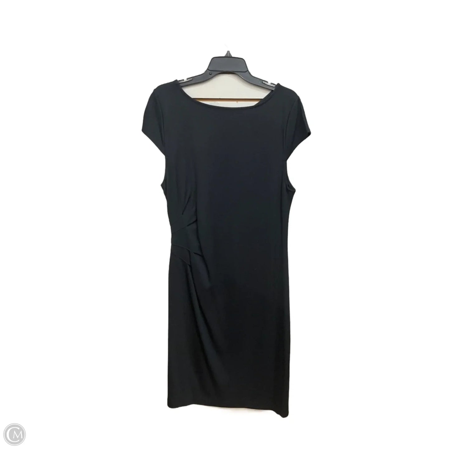 Dress Casual Midi By Ann Taylor In Black, Size: L