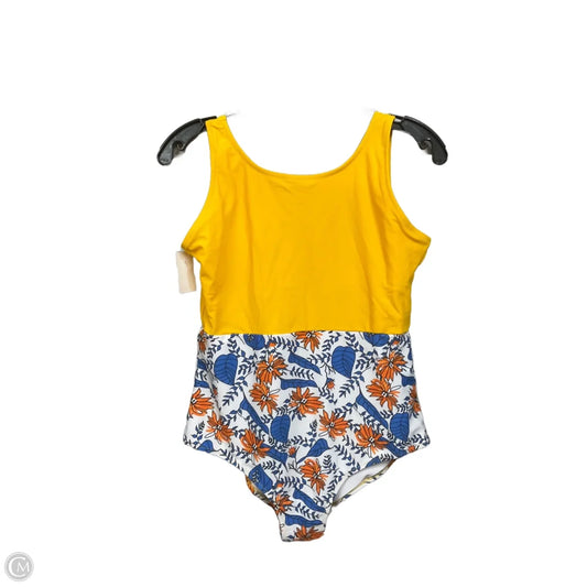 Swimsuit By Clothes Mentor In Floral Print, Size: L
