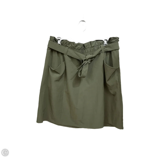 Athletic Skirt By Mondetta In Green, Size: L