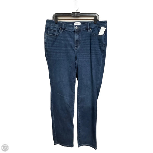 Jeans Straight By Lane Bryant In Blue Denim, Size: 16
