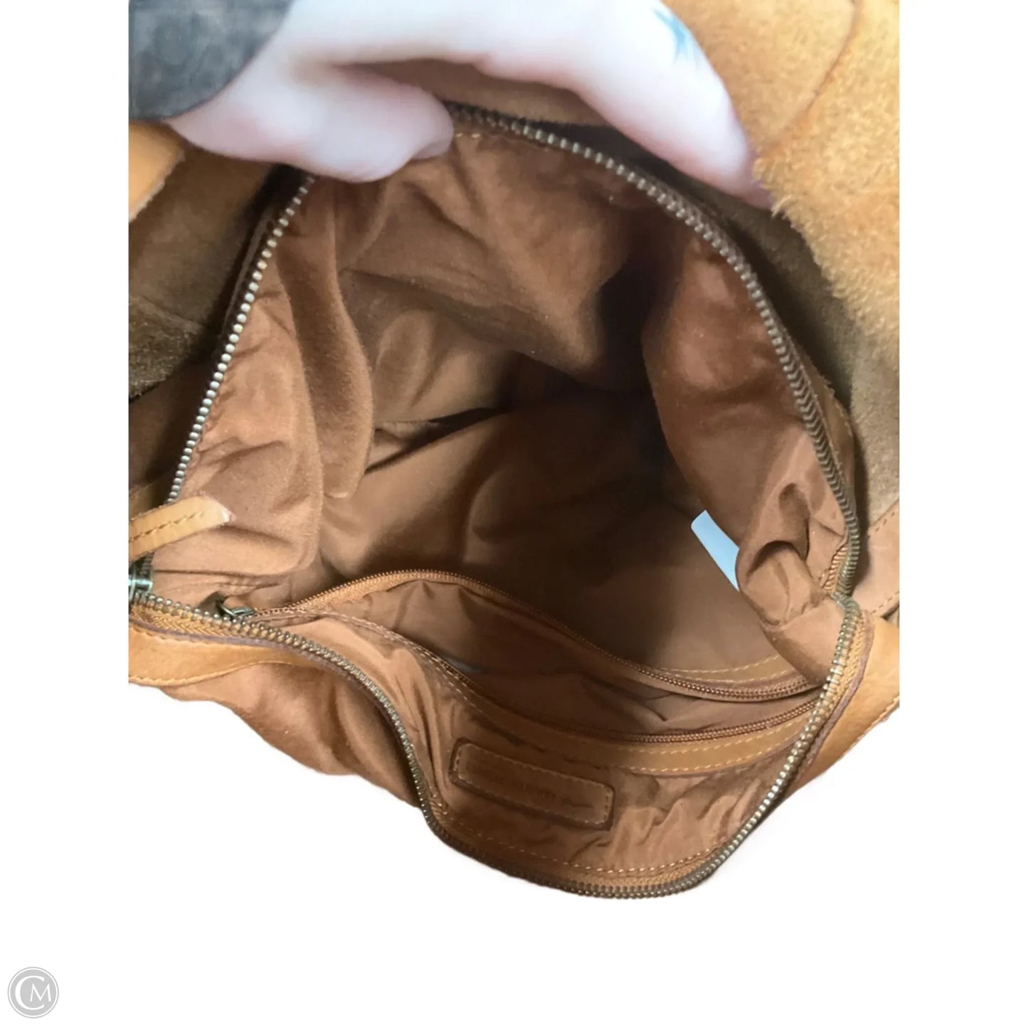 Crossbody Leather By Fossil, Size: Medium