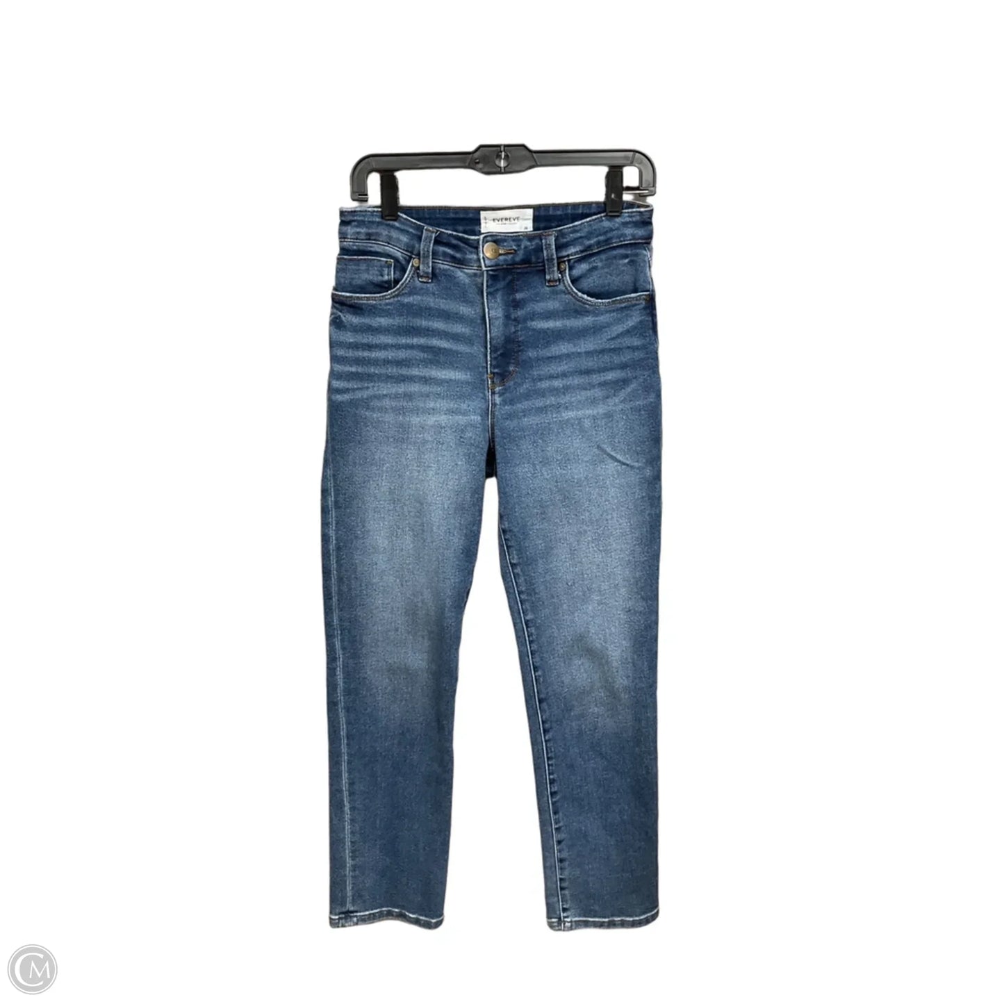 Jeans Straight By Evereve In Blue Denim, Size: 2