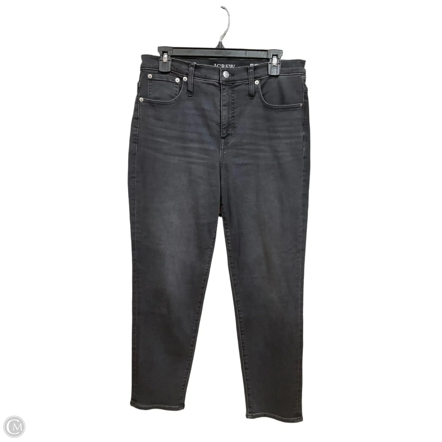 Jeans Straight By J. Crew In Black Denim, Size: 10