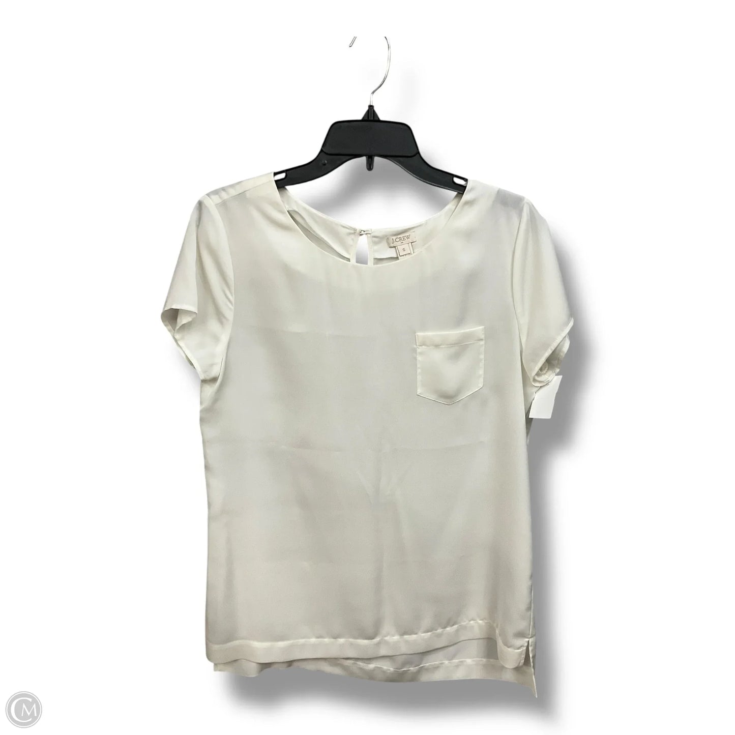 Top Short Sleeve By J. Crew In White, Size: S
