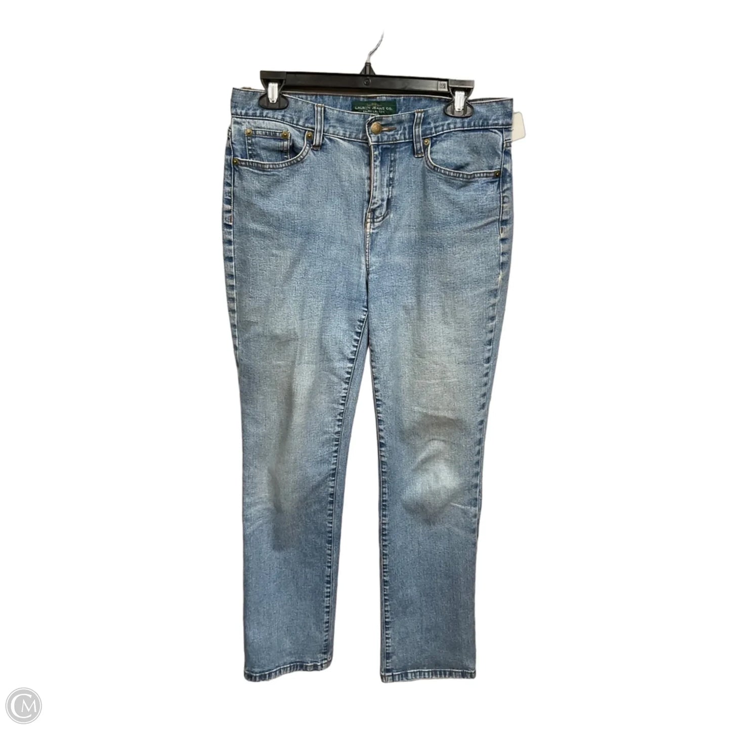 Jeans Straight By Lauren Jeans Co In Blue Denim, Size: 6p