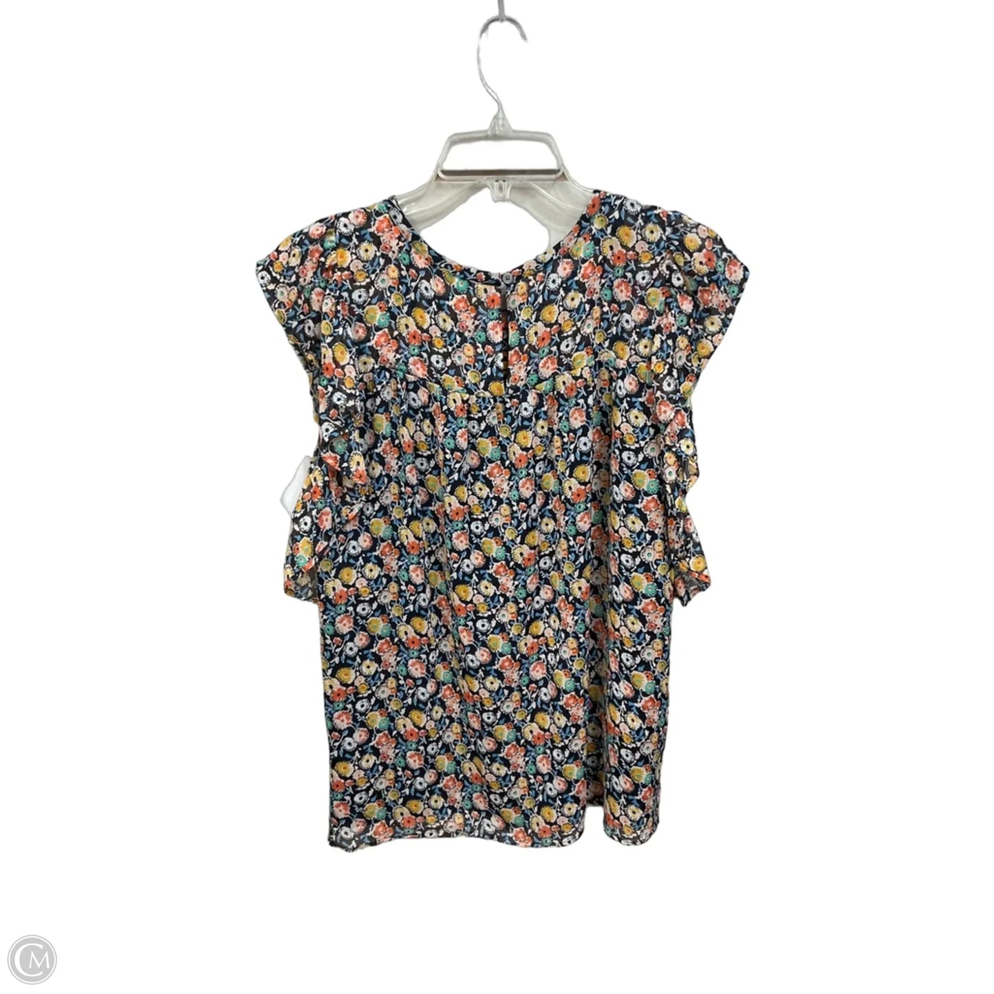 Top Sleeveless By Loft In Floral Print, Size: L