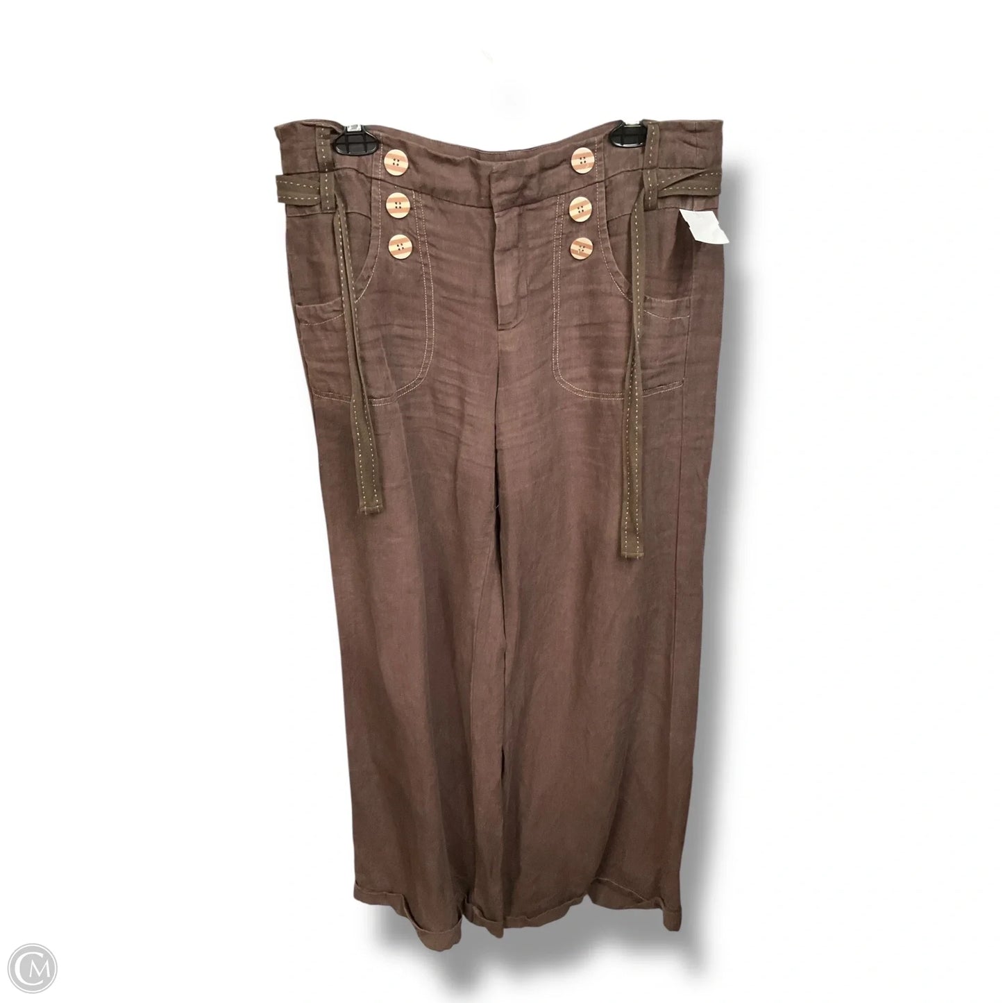 Pants Linen By Cmc In Brown, Size: 10