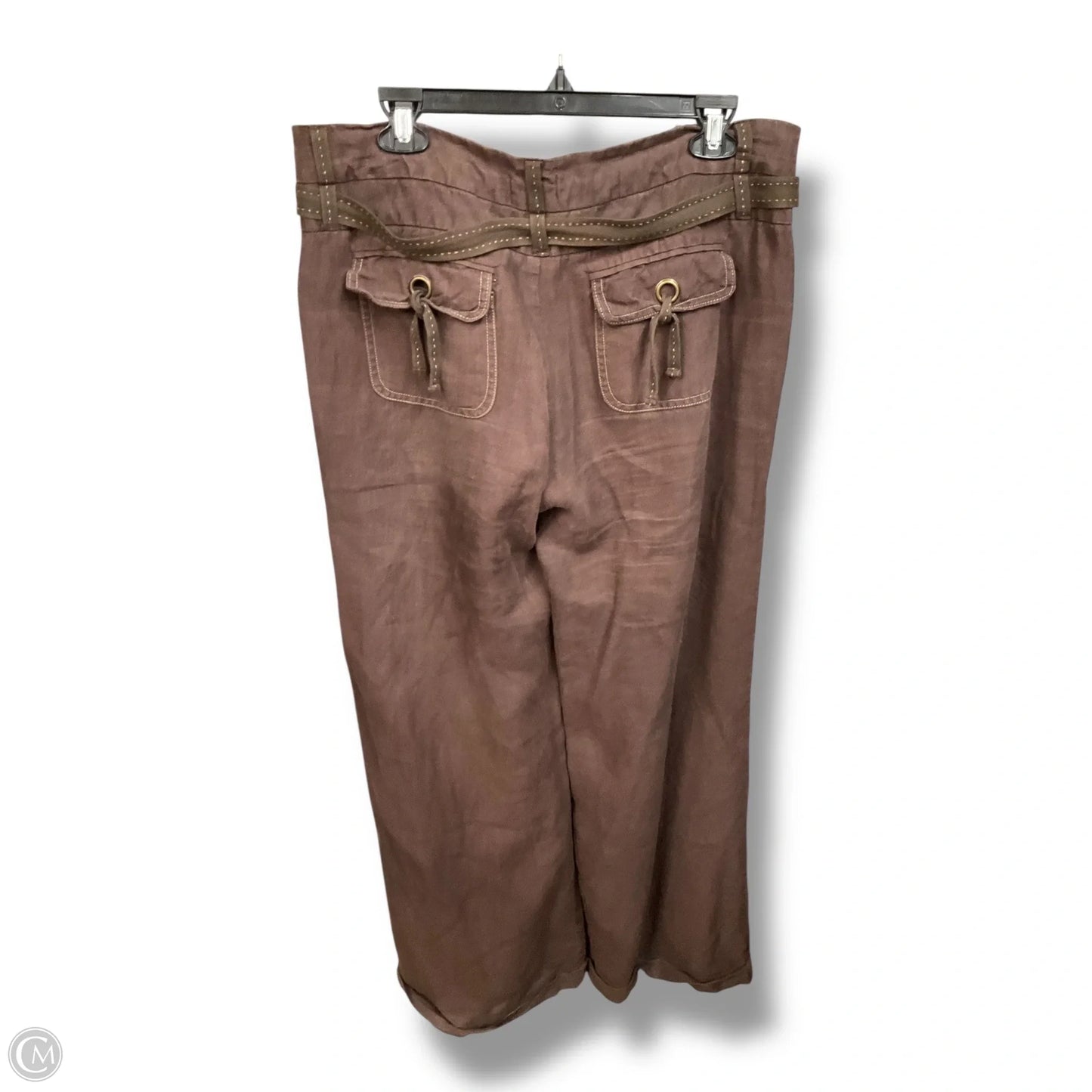Pants Linen By Cmc In Brown, Size: 10
