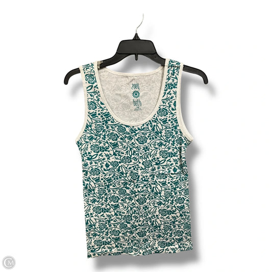 Top Sleeveless By Zoey Beth In Floral Print, Size: L