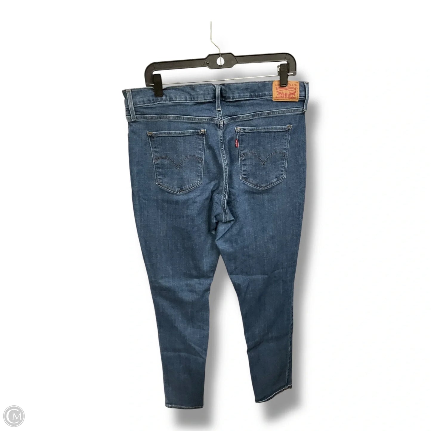 Jeans Skinny By Levis In Blue Denim, Size: 10