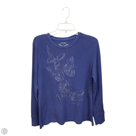Top Long Sleeve By Sonoma In Blue, Size: L