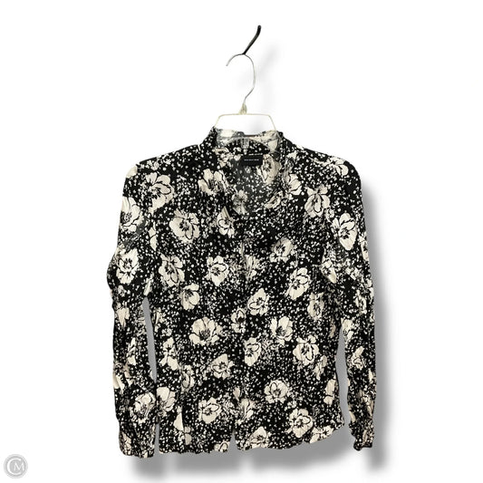 Blouse Long Sleeve By Who What Wear In Floral Print, Size: M