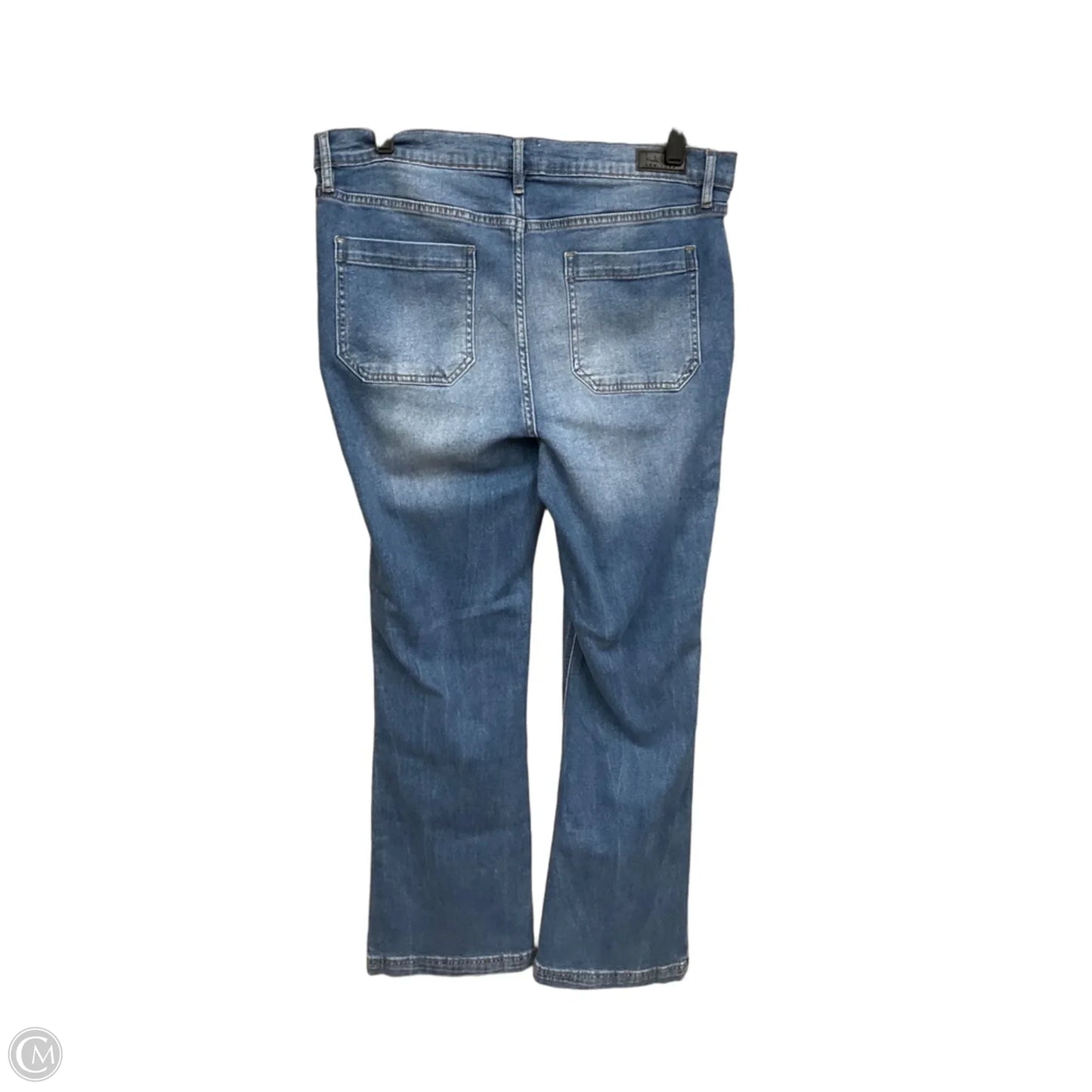 Jeans Flared By Nicole Miller In Blue Denim, Size: 12