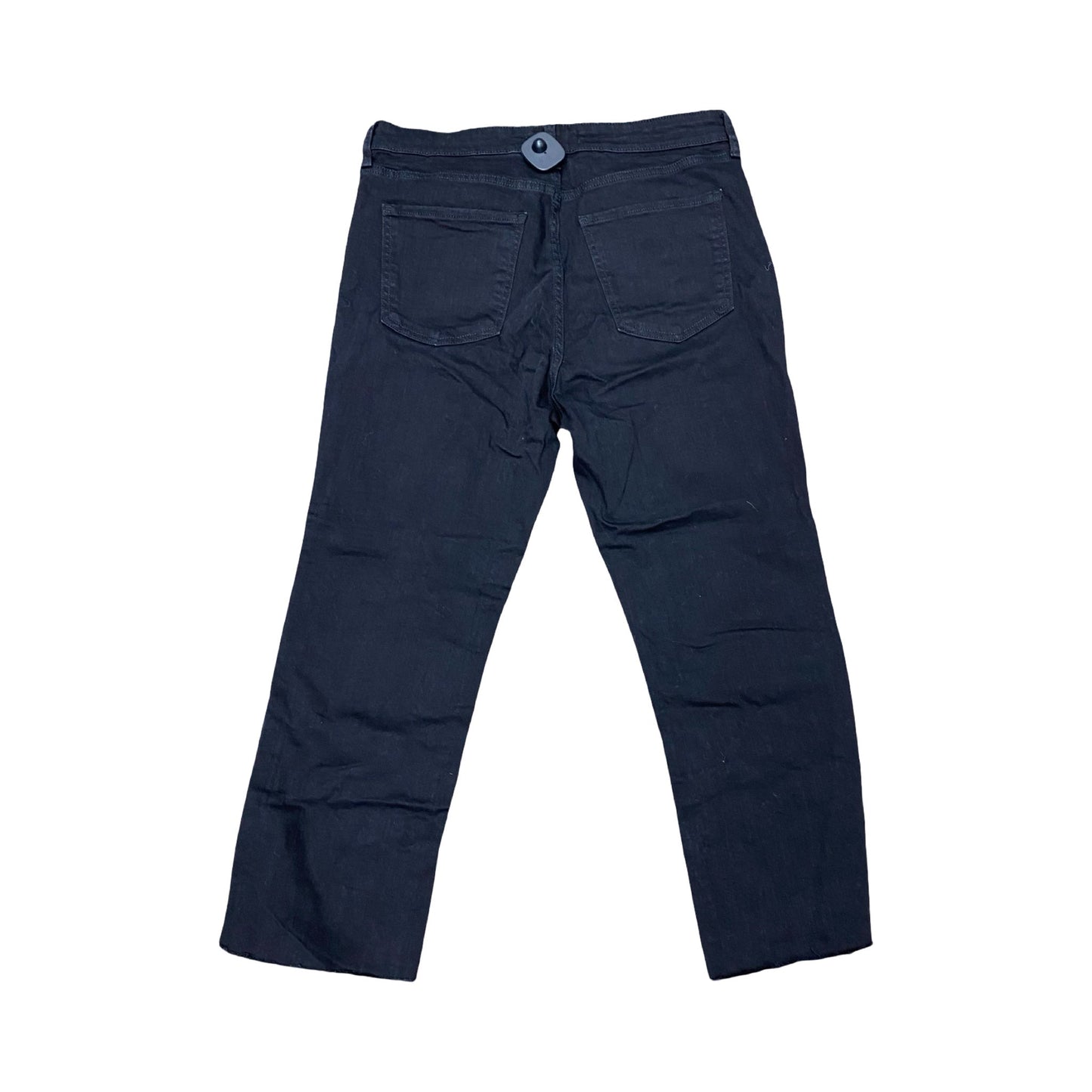 Jeans Straight By Zara In Black, Size:14