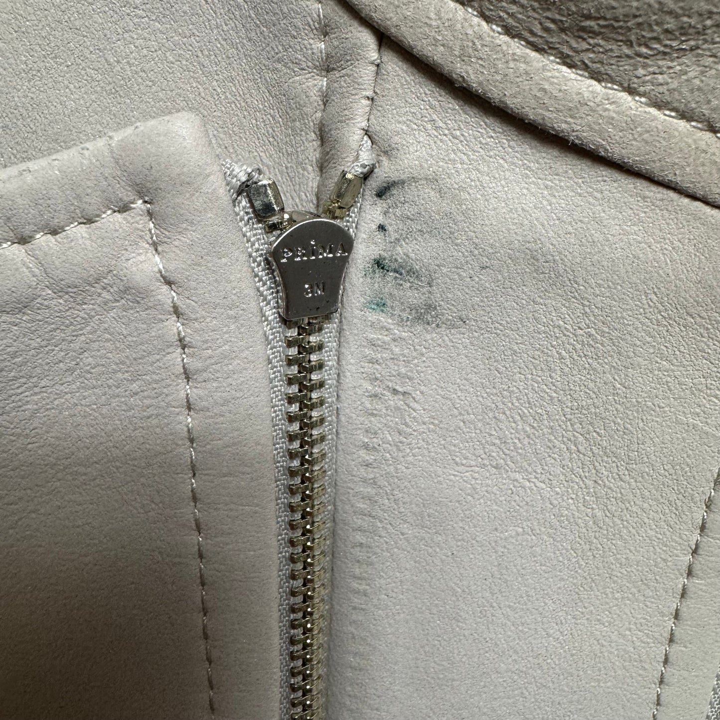 Jacket Leather By Etcetra In Cream, Size: 6