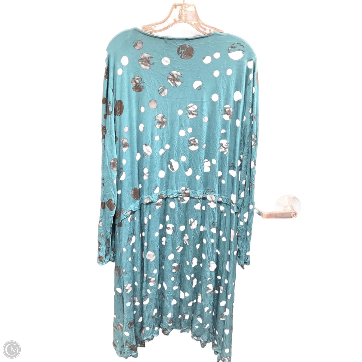 Cardigan By Clothes Mentor In Black & Blue, Size: 2x