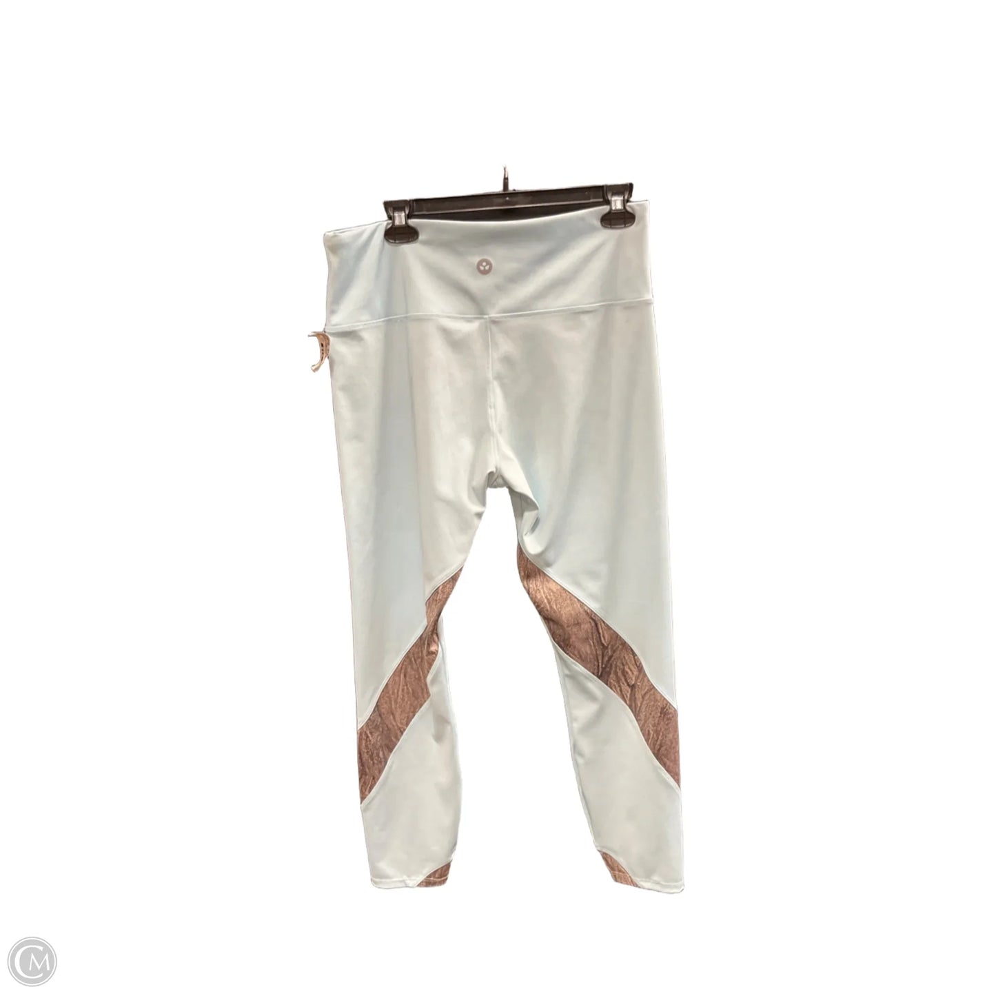 Athletic Leggings By Clothes Mentor In Blue & Grey, Size: L