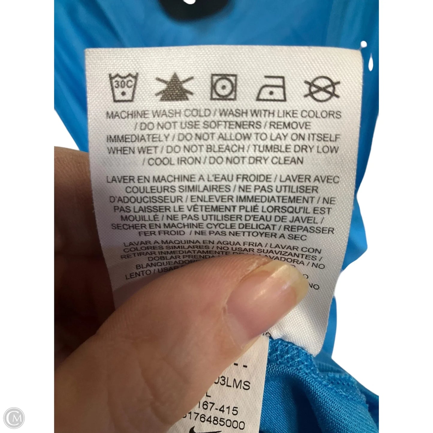 Athletic Tank Top By Nike Apparel In Blue, Size: L