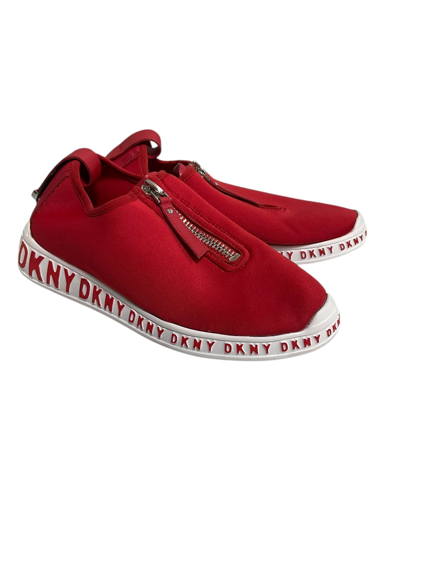 Shoes Athletic By Dkny In Red & White, Size: 8