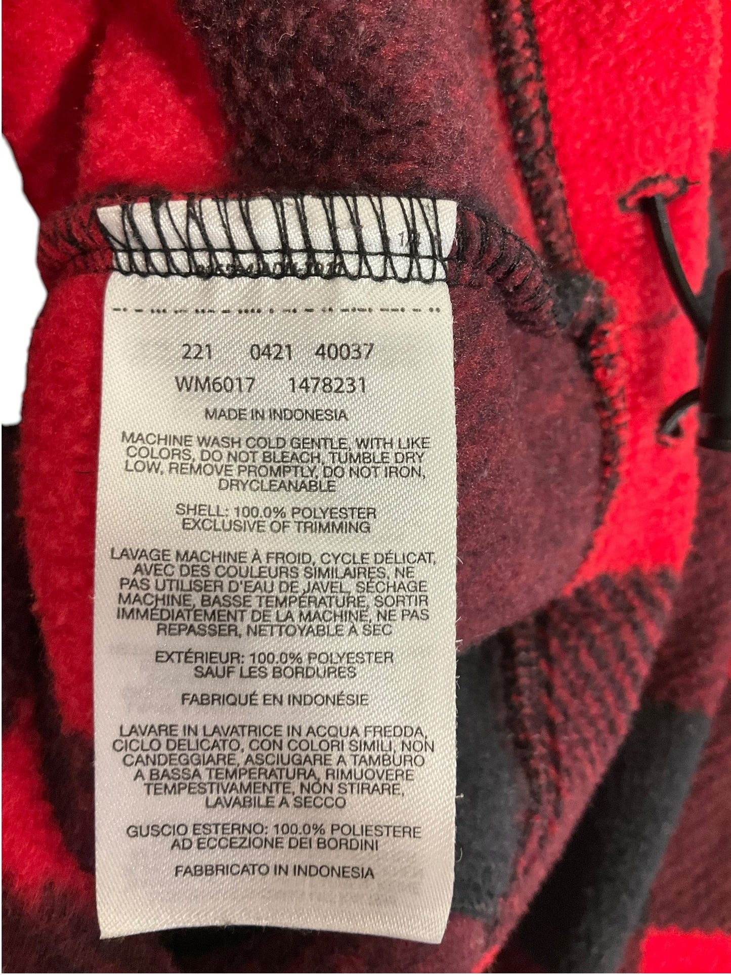 Athletic Jacket By Columbia In Black & Red, Size: M