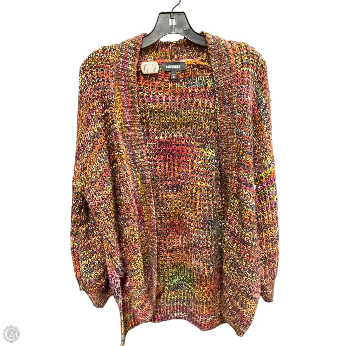 Sweater Cardigan By Express In Multi-colored, Size: Xs