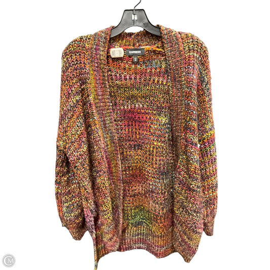 Sweater Cardigan By Express In Multi-colored, Size: Xs