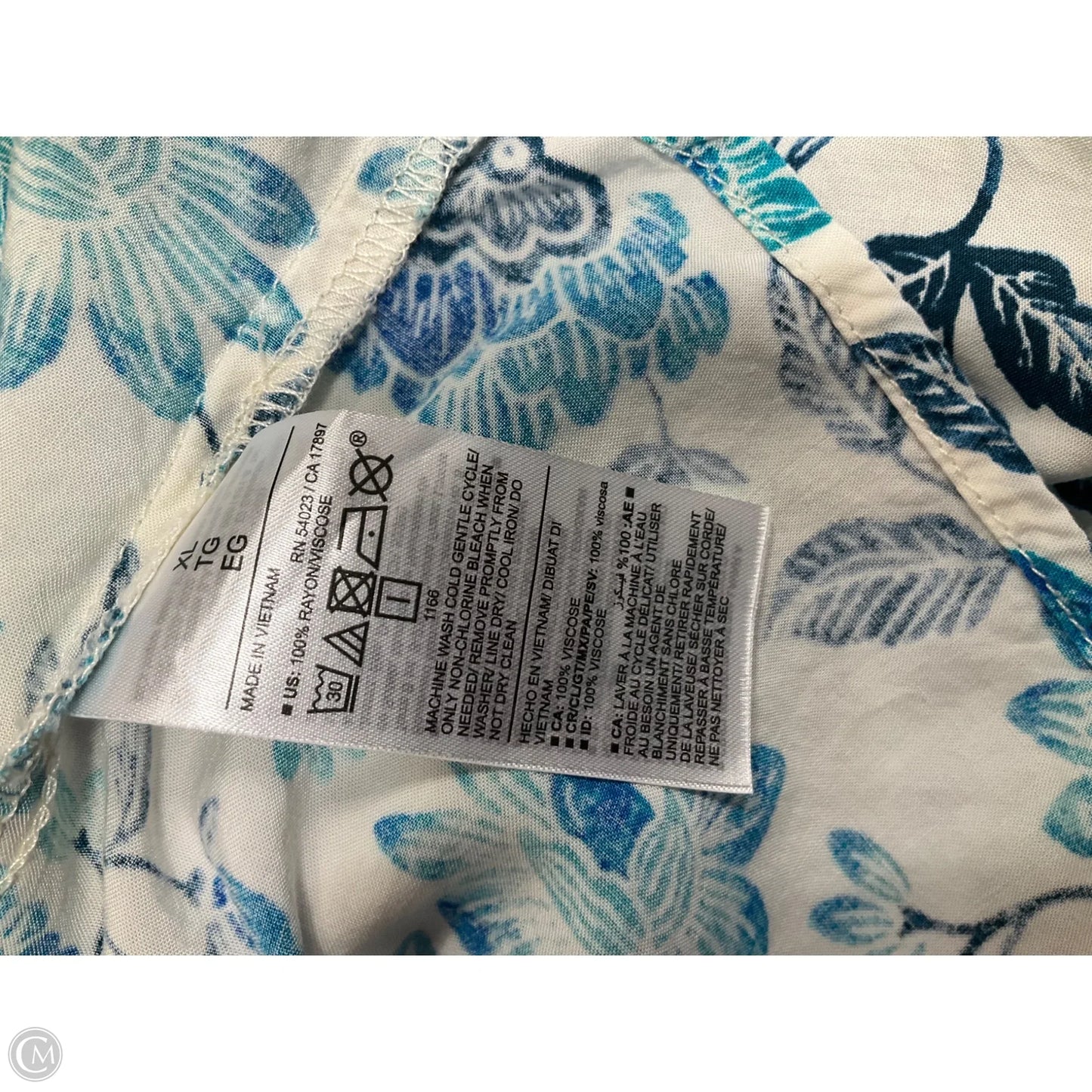 Dress Casual Maxi By Old Navy In Blue & White, Size: Xl