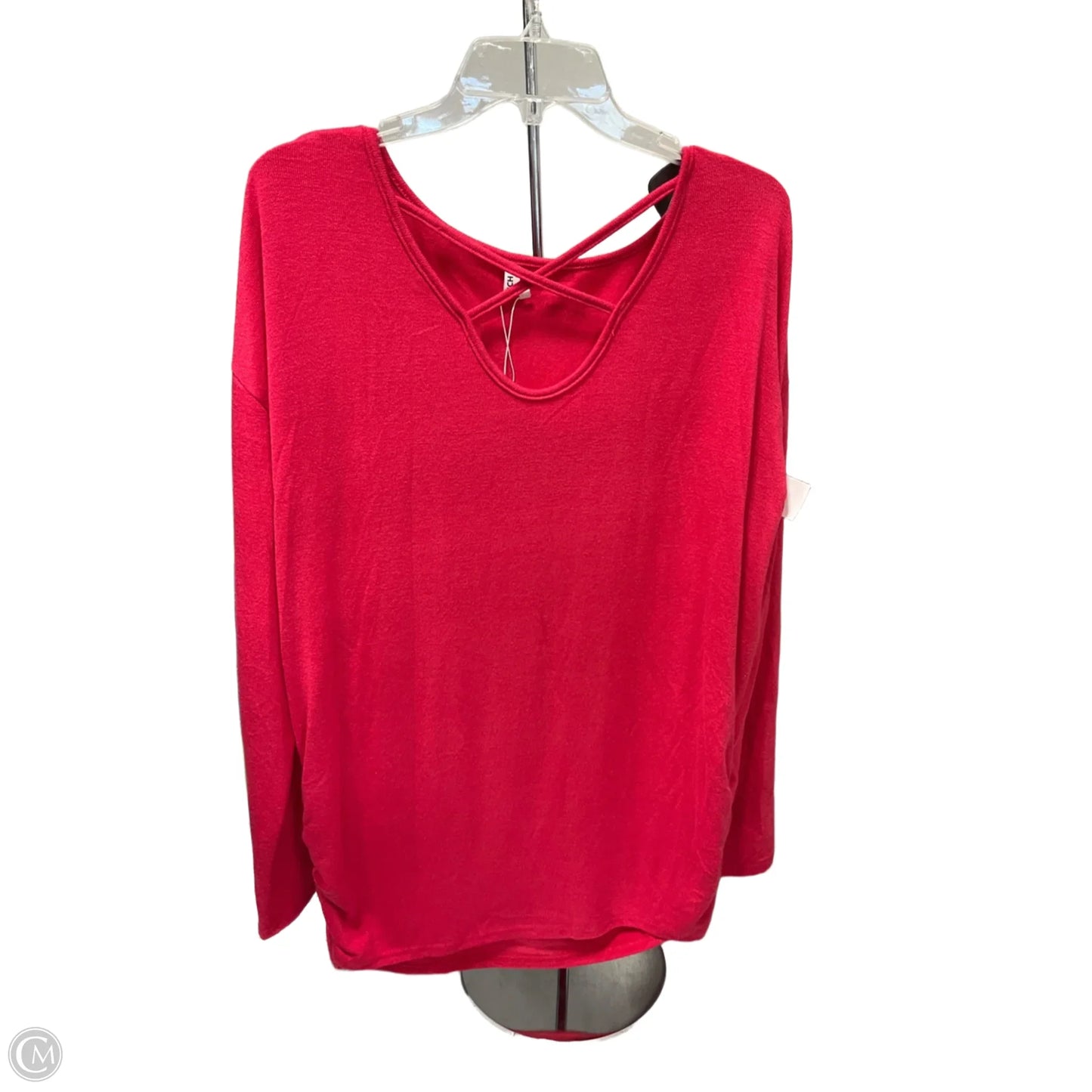 Top Long Sleeve Basic By Clothes Mentor In Red, Size: Xl
