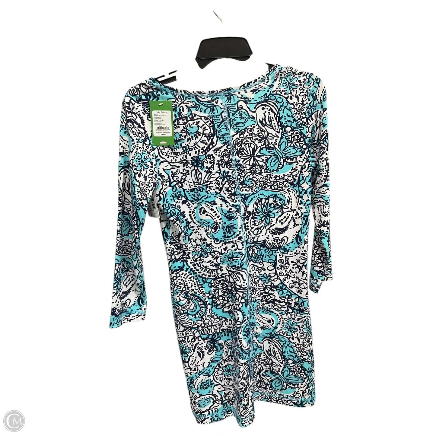 Dress Designer By Lilly Pulitzer In Blue & White, Size: S
