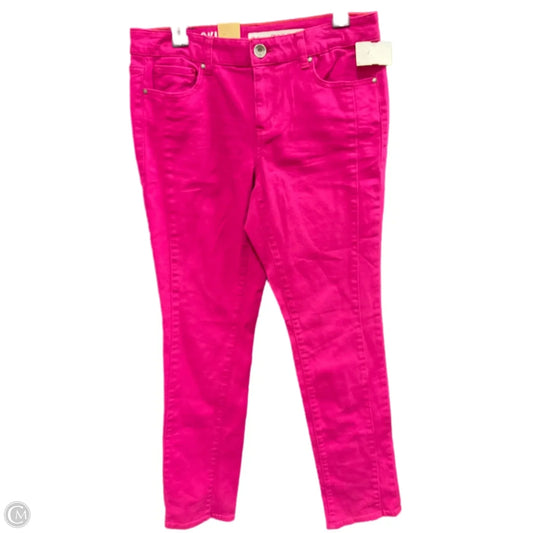Jeans Skinny By Dkny In Pink, Size: 8