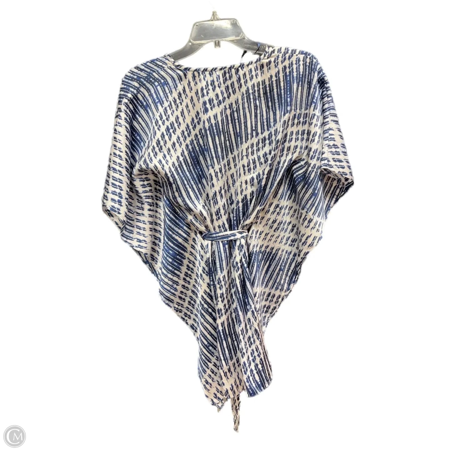 Top Short Sleeve Basic By Michael By Michael Kors In Blue & White, Size: S