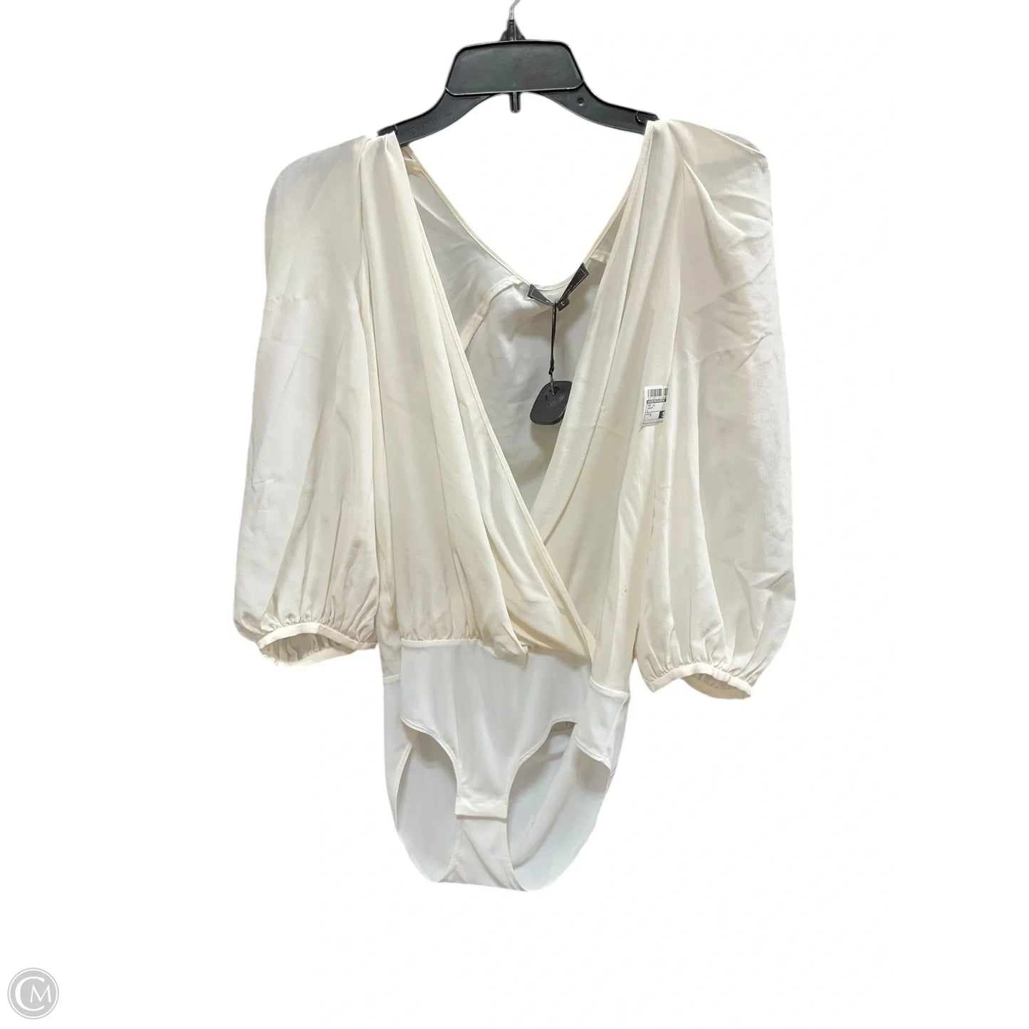 Top Long Sleeve By Bcbgmaxazria In Cream, Size: S