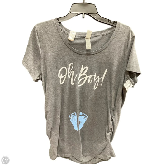 Maternity Top Short Sleeve By Clothes Mentor, Size: 0