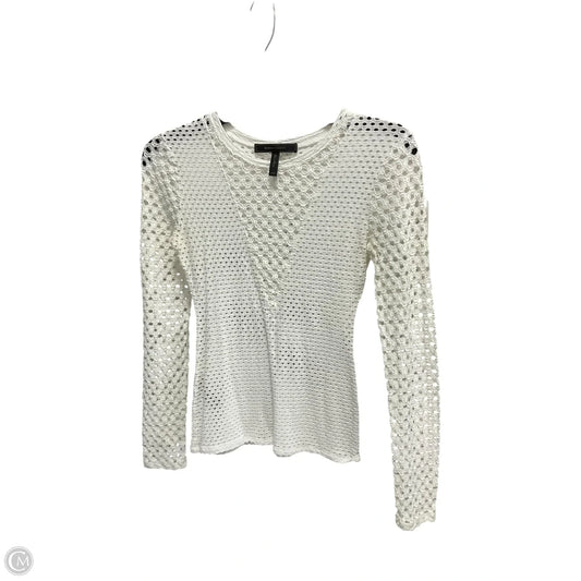 Top Long Sleeve By Bcbgmaxazria In Cream, Size: Xxs