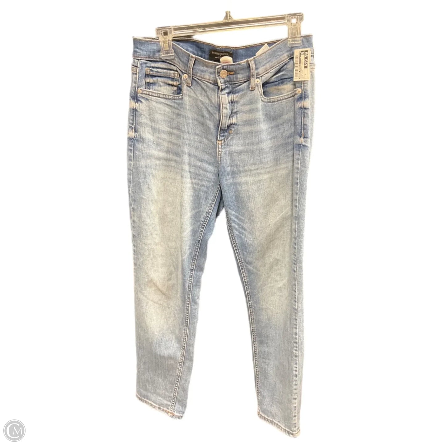 Jeans Straight By Banana Republic In Blue Denim, Size: 6