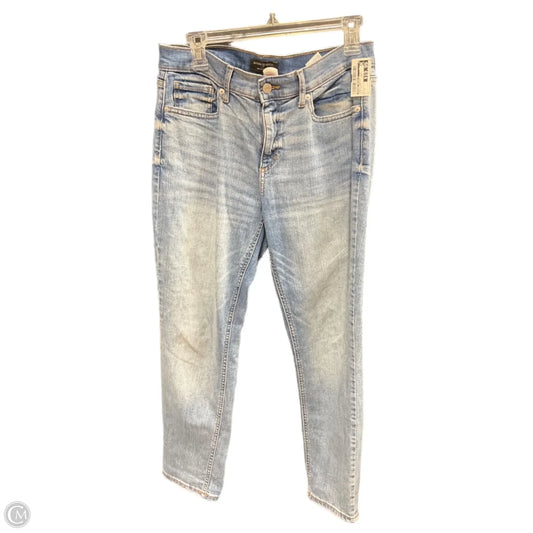 Jeans Straight By Banana Republic In Blue Denim, Size: 6