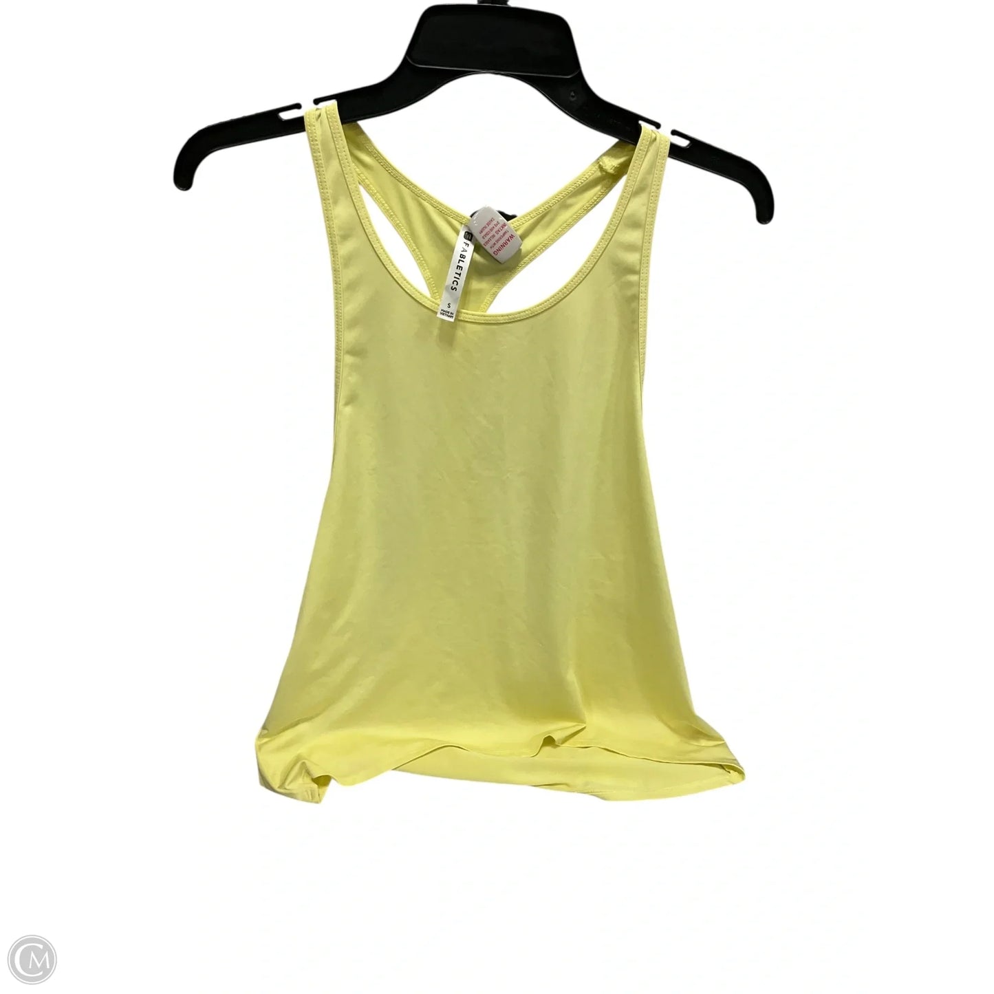 Athletic Tank Top By Fabletics In Yellow, Size: S