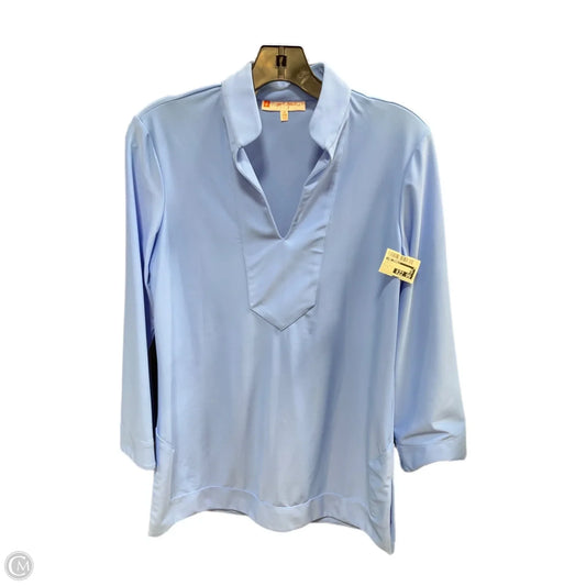 Top Long Sleeve By Jude Connally In Blue, Size: S