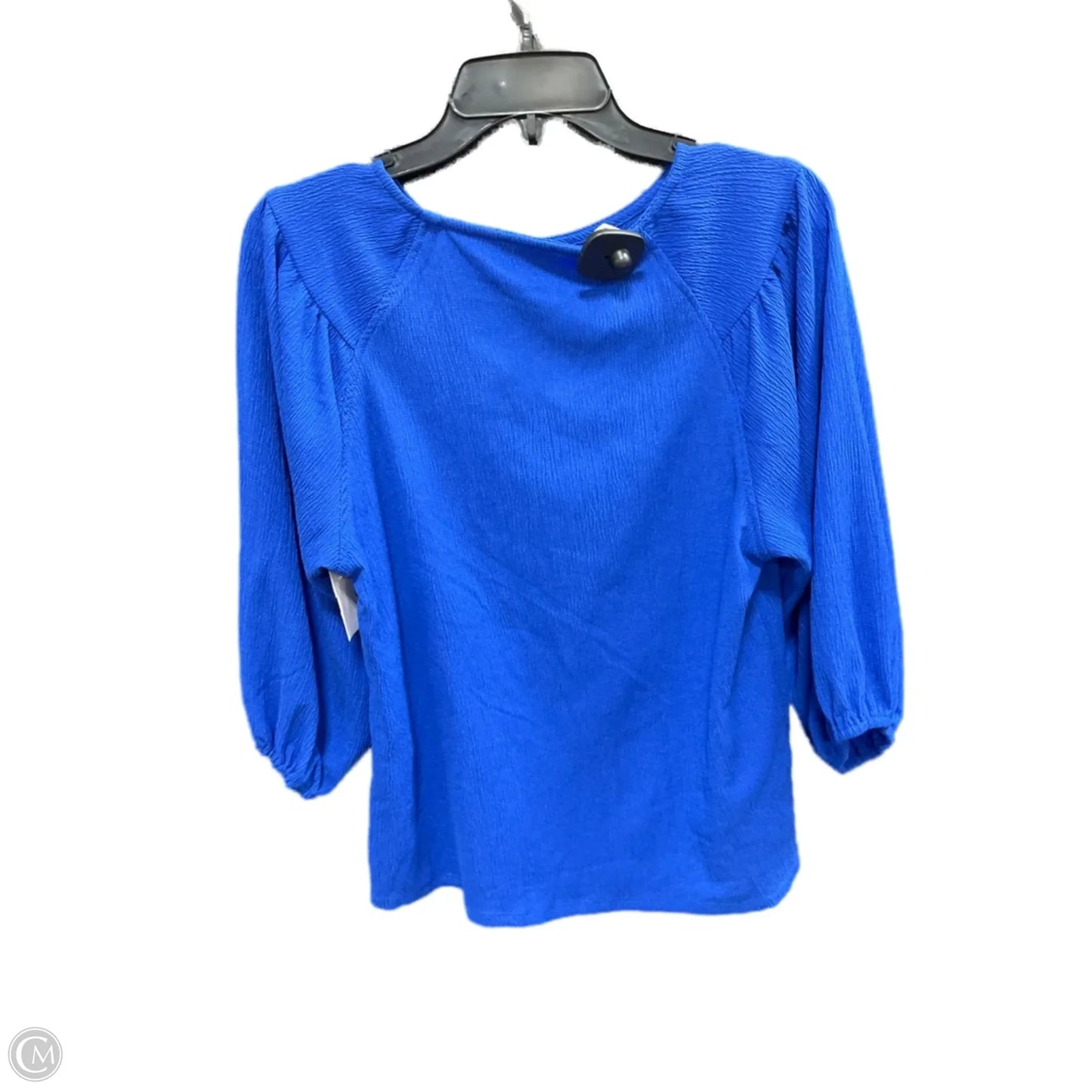 Top 3/4 Sleeve By Vince Camuto In Blue, Size: S