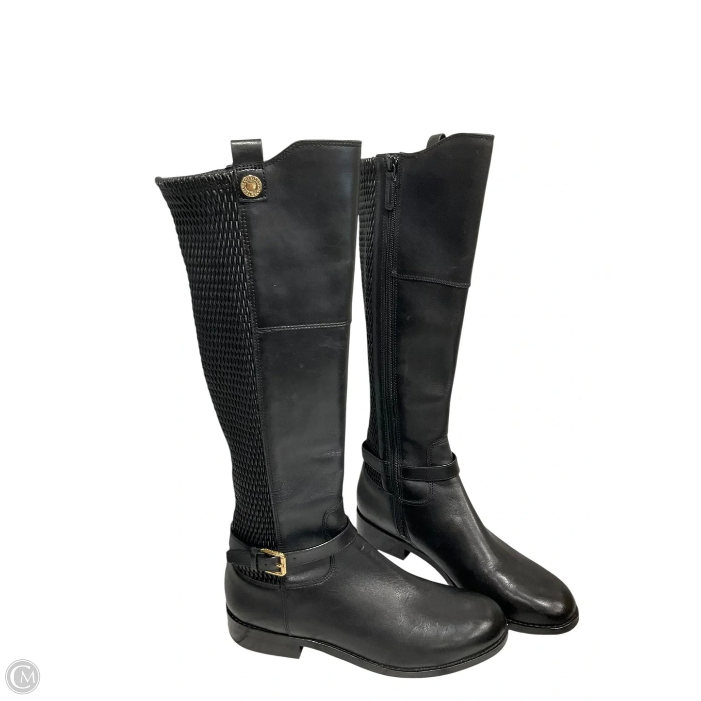 Boots Knee Heels By Cole-haan In Black, Size: 8