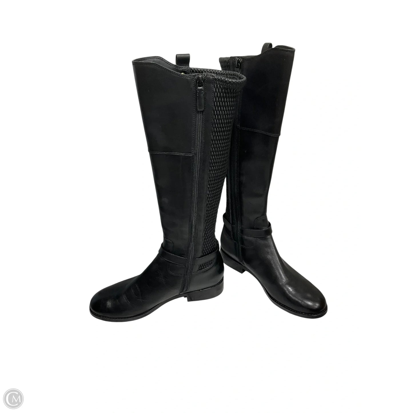 Boots Knee Heels By Cole-haan In Black, Size: 8