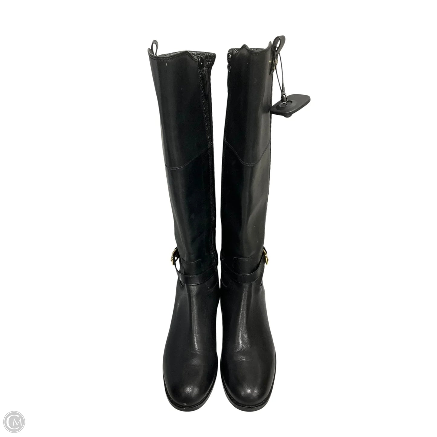 Boots Knee Heels By Cole-haan In Black, Size: 8