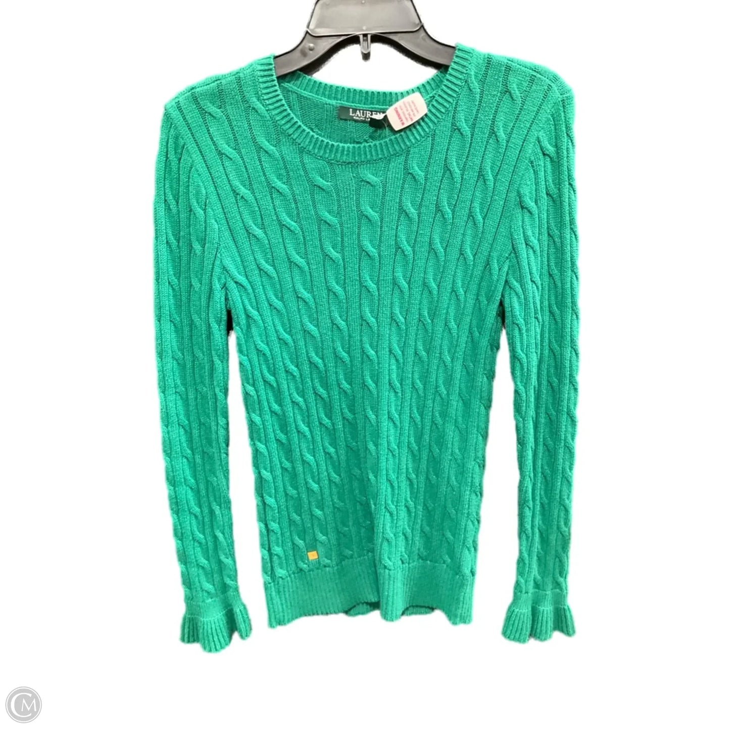 Sweater By Lauren By Ralph Lauren In Green, Size: M