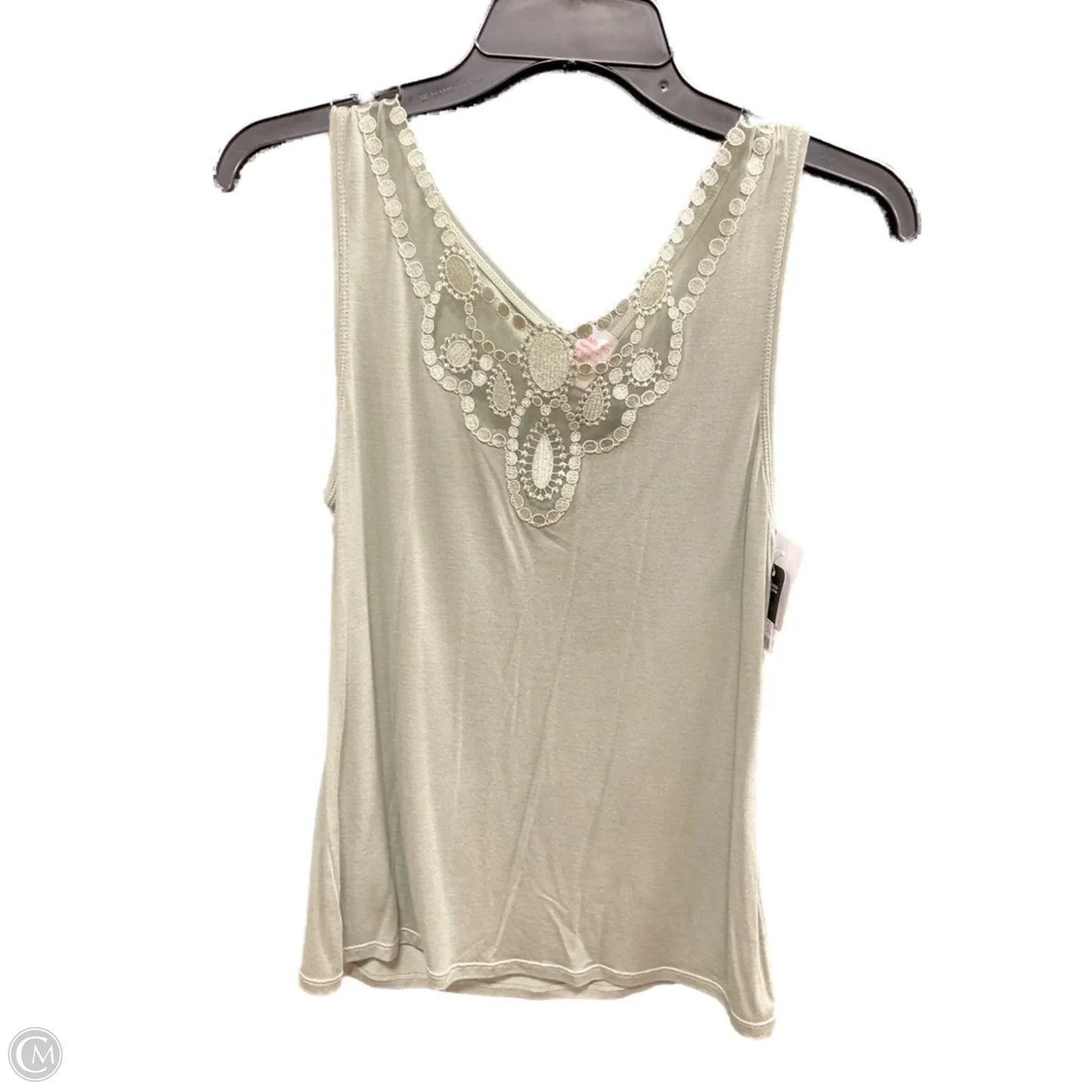 Top Sleeveless Basic By Clothes Mentor In Green, Size: M