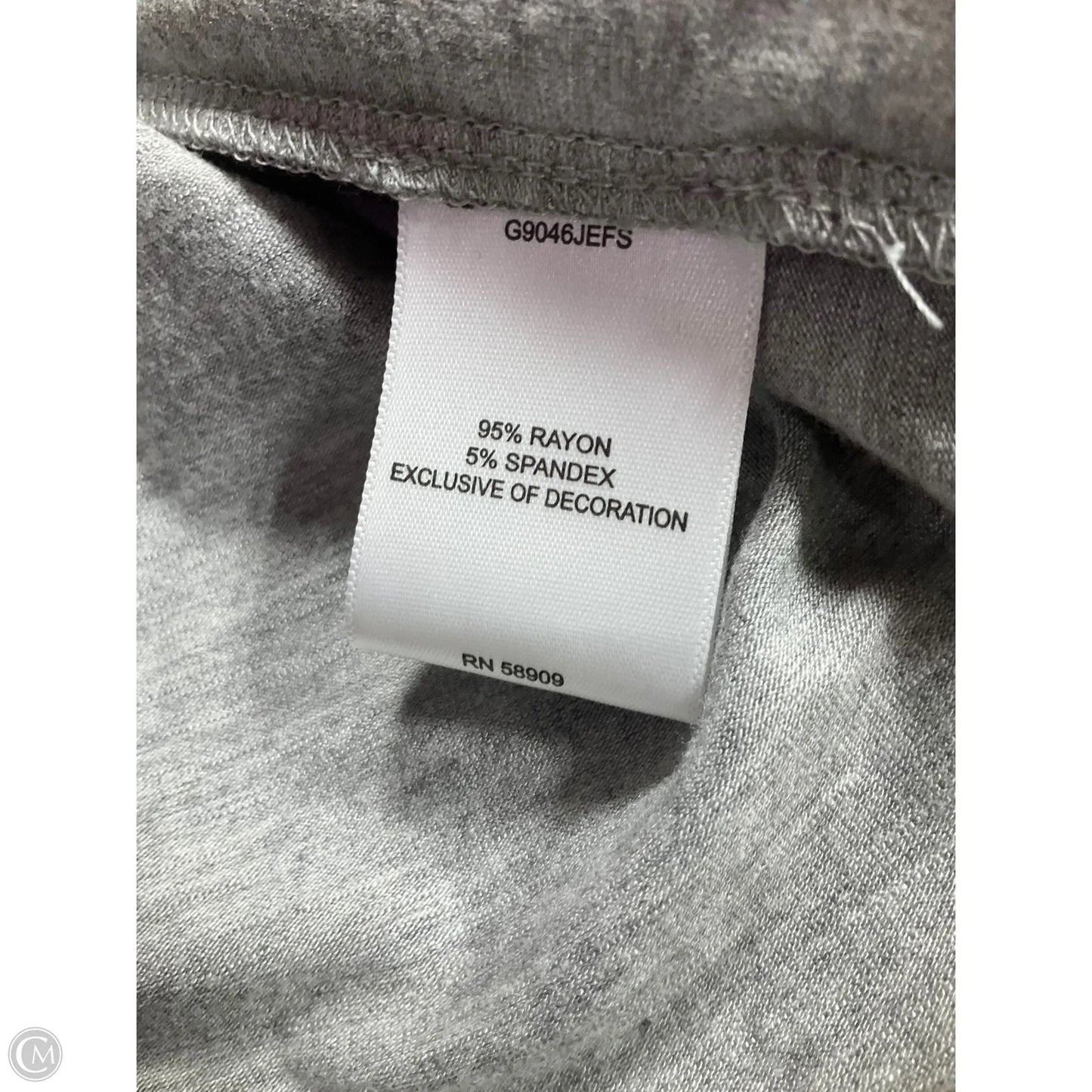 Top Short Sleeve Basic By Gibson And Latimer In Grey, Size: S